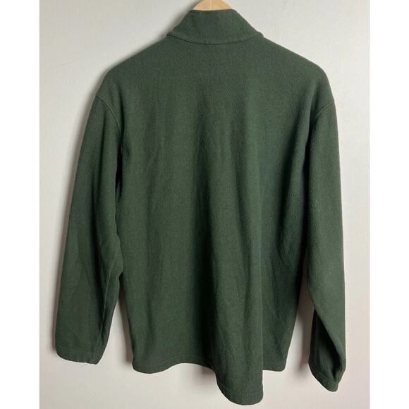 Patagonia Capilene Green Fleece Quarter Zip Pullover Size Large Long Sleeve Mens - Picture 2 of 6